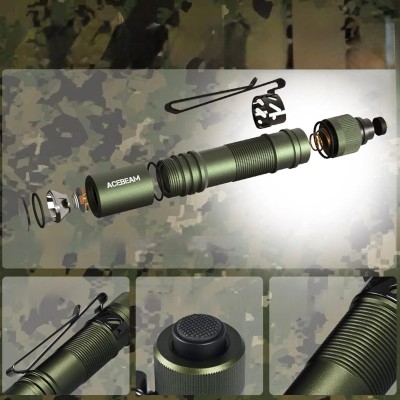 Acebeam Pokelit AA Kompakt EDC Şarjlı El Feneri-Koyu Yeşil