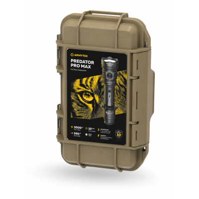 Armytek Predator Pro Max ( White Light ) Taktik El Feneri -Siyah
