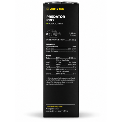 Armytek Predator Pro Magnet USB ( White Light ) Taktik Fener