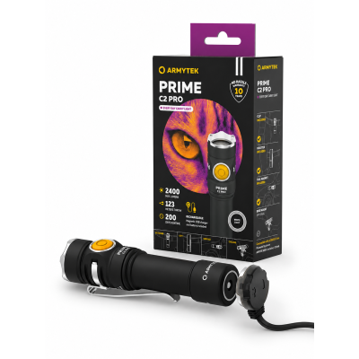 Armytek Prime C2 Pro ( White Light ) Manyetik Şarjlı Profesyonel EDC El Feneri