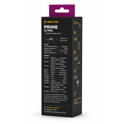 Armytek Prime C2 Pro ( White Light ) Manyetik Şarjlı Profesyonel EDC El Feneri