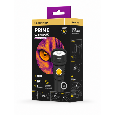 Armytek Prime C2 Pro Max ( White Light ) Profesyonel Şarjlı EDC El Feneri