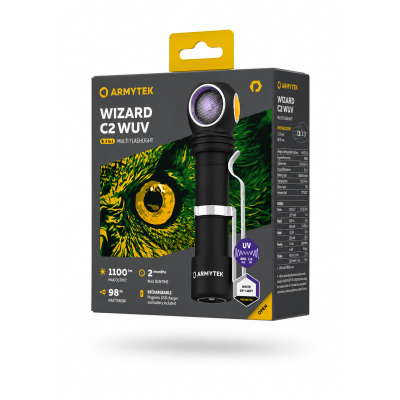 Armytek Wizard C2 WUV Beyaz + Ultraviyole LED El Feneri
