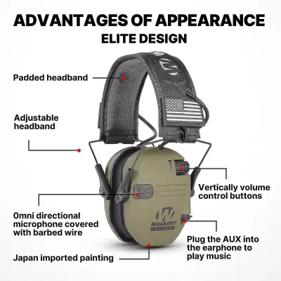 Walker’s Razor Patriot Elektronik Kulaklık | Taktik Ses Koruma