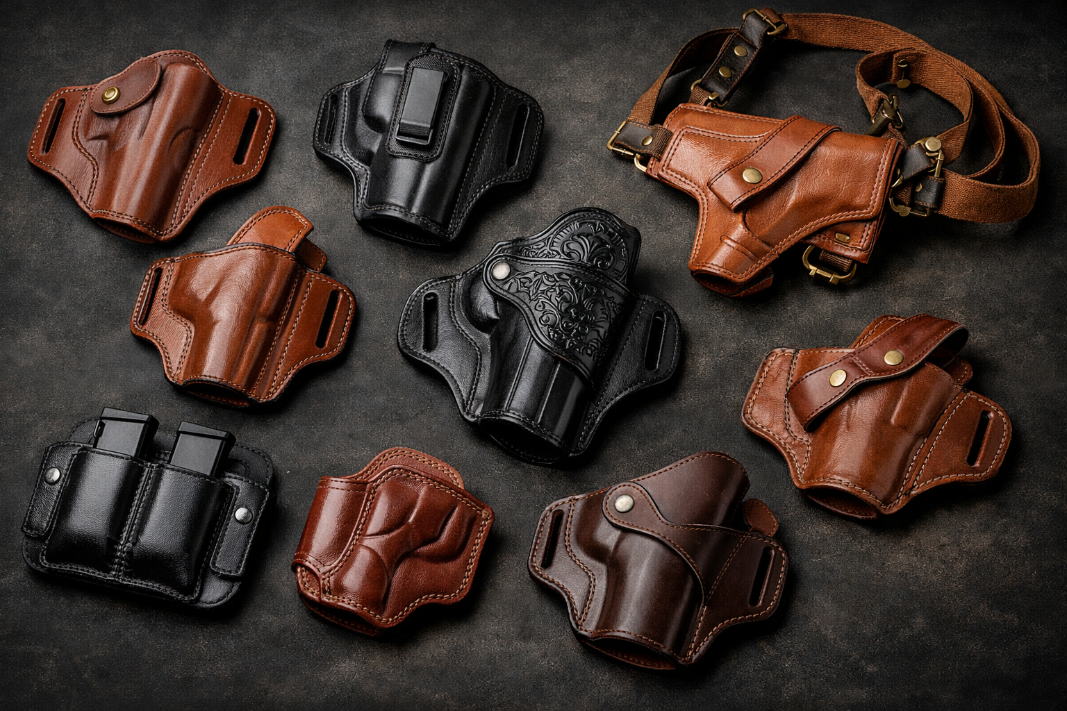 Deri tabanca kılıfı modelleri