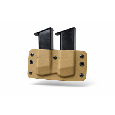 Kydex 9 mm Çiftli Şarjör Kılıfı Haki | Dayanıklı ve Hızlı Taşıma Kydex 9 mm Çiftli Şarjör Kılıfı Haki | Dayanıklı ve Hızlı Taşıma