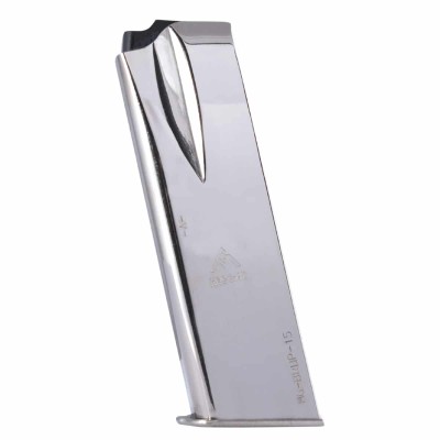 MecGar Browning HP Şarjör Krom 15 mermi kapasiteli