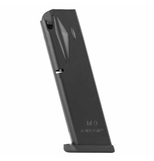Mec-Gar Beretta M9 9 mm Şarjör – 92FS Uyumlu Çelik Şarjör 18 mermi kapasiteli