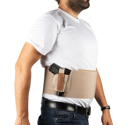 PREMİUM KORSE TABANCA KILIFI PETEK DOKUMA ÇÖL RENGİ 