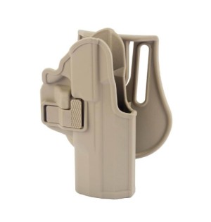 Sarsılmaz Sar-9 Kilitli Tabanca Kılıfı Bej – Polimer Paddle Montajlı, Hızlı Erişimli Emniyet Mandallı