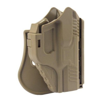 Sarsılmaz Sar 9 Picatinny Ray Kilitli Tabanca Kılıfı Bej – Polimer Paddle Montajlı, Hızlı Erişimli Emniyet Mandallı