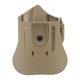 Sarsılmaz Sar 9 Picatinny Ray Kilitli Tabanca Kılıfı Bej – Polimer Paddle Montajlı, Hızlı Erişimli Emniyet Mandallı