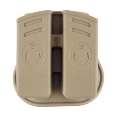 Çiftli Şarjör Kılıfı Bej - Dayanıklı Polimer Taktik Kılıf