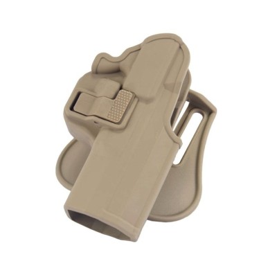 Canik Tp-9 Kilitli Tabanca Kılıfı Bej – Polimer Paddle Montajlı, Hızlı Erişimli Emniyet Mandallı