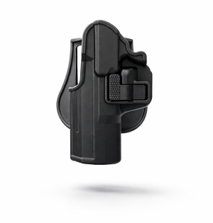 Canik Tp-9 Solak Kilitli Tabanca Kılıfı Siyah – Polimer Paddle Montajlı, Hızlı Erişimli Emniyet Mandallı