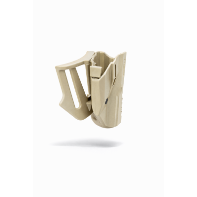 Tisaş PX9 Gen 3 Kilitli Tabanca Kılıfı Bej – Polimer Paddle Montajlı, Hızlı Erişimli Emniyet Mandallı