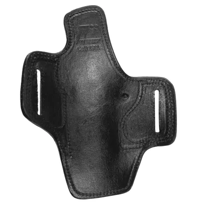 EXPORT Deri OWB Bel Dışı Tabanca Kılıfı | Açık Taşıma Deri Kılıf Siyah