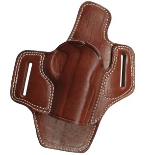 EXPORT Deri OWB Bel Dışı Tabanca Kılıfı | Açık Taşıma Deri Kılıf Kahverengi