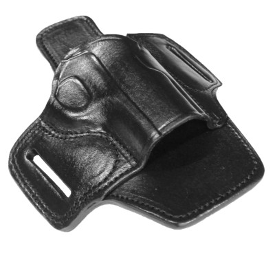 EXPORT Deri OWB Bel Dışı Tabanca Kılıfı | Açık Taşıma Deri Kılıf Siyah