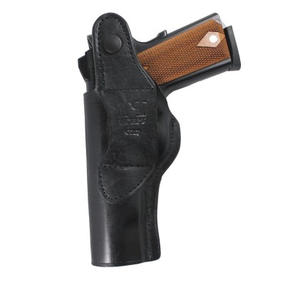 Metal Maşalı Deri İç Kılıf | Gizli Taşıma Deri Kılıf - SİYAH