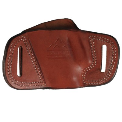 Deri Kelebek OWB Tabanca Kılıfı | Taba Renk Bel Dışı Taşıma Kılıfı