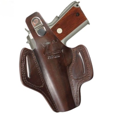 Deri OWB Tabanca Kılıfı | Bel Dışı Taşıma Deri Silah Kılıfı Kahverengi