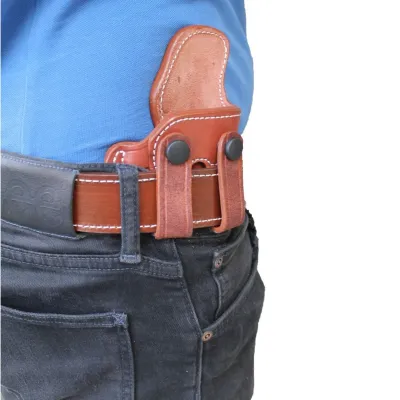 EXPORT Deri Çift Klipsli İçten Taşıma Tabanca Kılıfı | IWB Gizli Taşıma Deri Kılıf