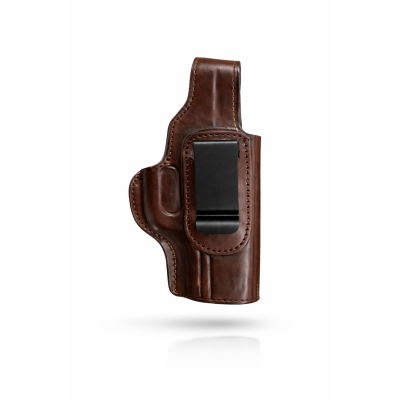 Metal Maşalı Deri İç Kılıf | Gizli Taşıma Deri Kılıf - KOYU KAHVE