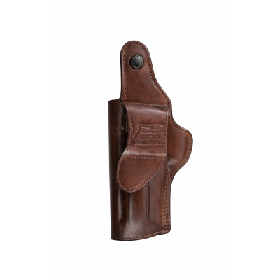 Metal Maşalı Deri İç Kılıf | Gizli Taşıma Deri Kılıf - KOYU KAHVE