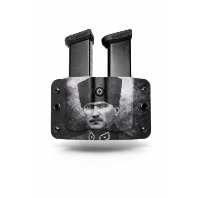 Kydex 9 mm Çiftli Şarjör Kılıfı ARTWORK | Dayanıklı ve Hızlı Taşıma