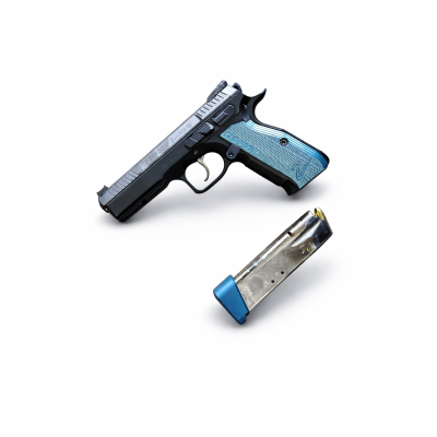 +3 Alüminyum Şarjör Uzatma Kapağı- Mavi