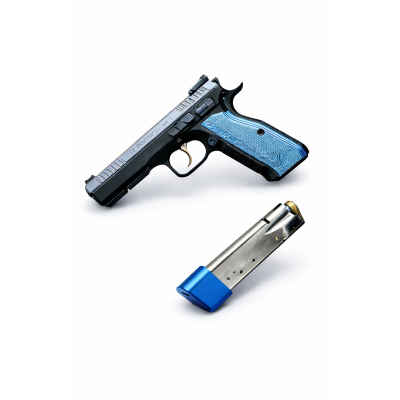 Mega +5 Alüminyum Şarjör Uzatma Kapağı- Mavi