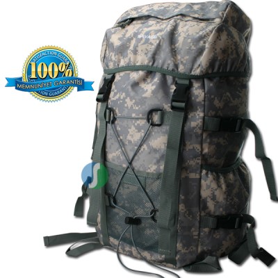 Savage Ventura 75 Litre | Dayanıklı 75L Kamp & Trekking Sırt Çantası Gri Dijital Kamuflaj 