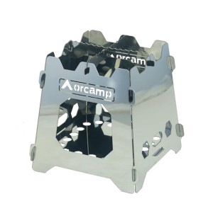 Katlanabilir Paslanmaz Çelik Mini Kamp Sobası ve Taşıma Çantası