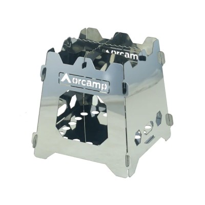 Katlanabilir Paslanmaz Çelik Mini Kamp Sobası ve Taşıma Çantası