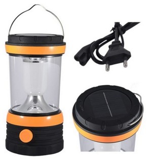 Police PS-K5 Solar Şarjlı Kamp Lambası | Çoklu Güç Kaynaklı LED Aydınlatma