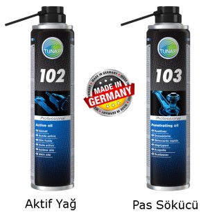 Tunap MP102 + MP103 İkili Set | Aktif Yağ & Pas Sökücü 400 ml