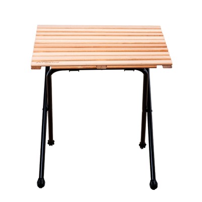 Doğal Ahşap Rulo Panel Kamp Masası | Portatif Katlanır Outdoor Masa