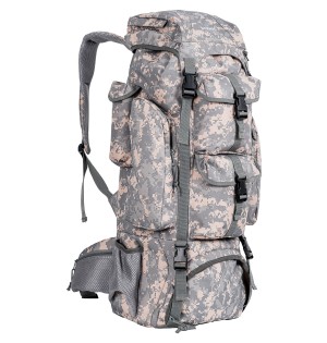 Savage 110 LT Ventura | Ekstra Geniş 110 Litre Trekking & Kamp Çantası Gri Dijital Kamuflaj 