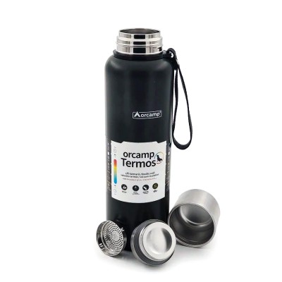 Süzgeçli Kilit Kapaklı Çelik Termos 1.5 L