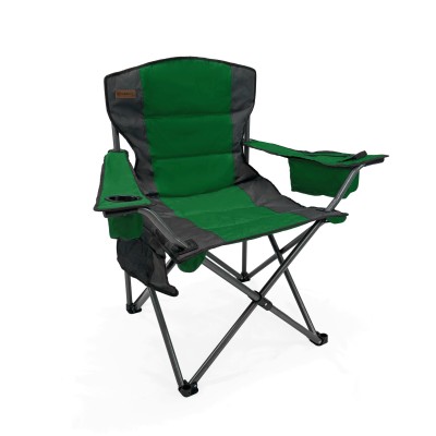 Yeşil Katlanır Konforlu Kamp Sandalyesi | Taşıması Kolay & Dayanıklı