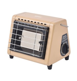 Bej Taşınabilir Kartuşlu Kamp Isıtıcı ve Ocak 