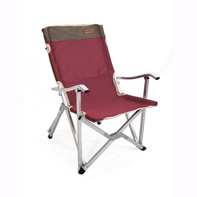 Bordo Katlanır Konforlu Kamp Sandalyesi | Taşıması Kolay & Dayanıklı