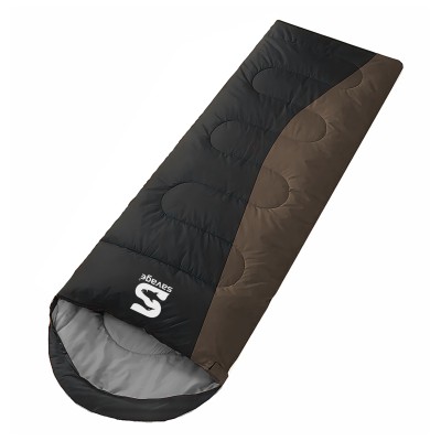 Kahverengi Siyah Geniş Kesim Uyku Tulumu -15°C | Kamp Uyku Tulumu