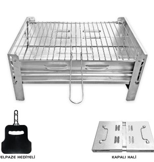 Katlanabilir Paslanmaz Çelik Kamp Mangal Seti | Taşınabilir Outdoor Mangal