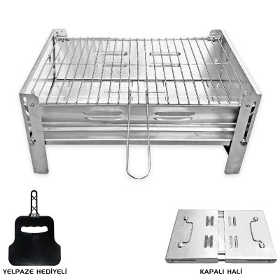 Katlanabilir Paslanmaz Çelik Kamp Mangal Seti | Taşınabilir Outdoor Mangal