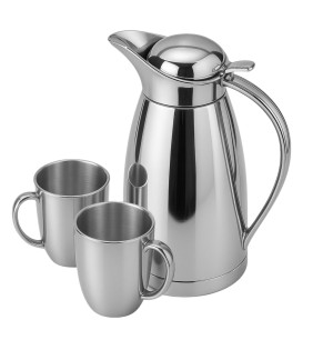 Paslanmaz Çelik Termos Seti – Çelik Kupa Hediyeli Termos Modeli