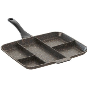 Çok Bölmeli Granit Tava – Pratik Çoklu Pişirme Tavası