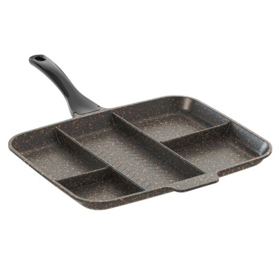 Çok Bölmeli Granit Tava – Pratik Çoklu Pişirme Tavası