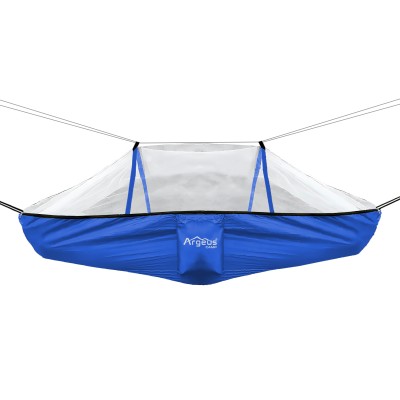 Mavi Sineklikli Kamp Hamak | Hafif, Koruyucu ve Kolay Kurulum